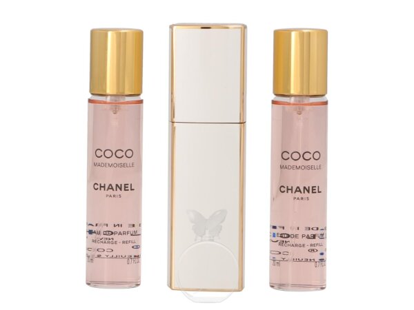 Chanel Coco Mademoiselle Eau de Parfum Twist and Spray 3 x 20 ml mit Zerstäuber