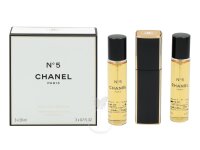 Chanel No 5 Eau de Parfum Twist and Spray 3 x 20 ml mit Zerstäuber