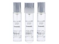 Chanel Allure Homme Sport Eau Extreme Eau de Parfum Twist and Spray 3 x 20 ml ohne Zerstäuber