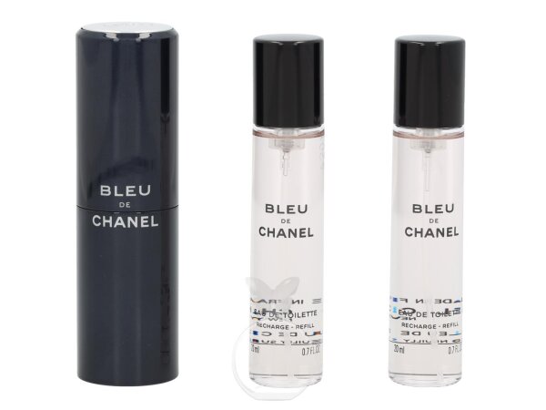 Chanel Bleu de Chanel Eau de Toilette Twist and Spray 3 x 20 ml mit  Zerstäuber