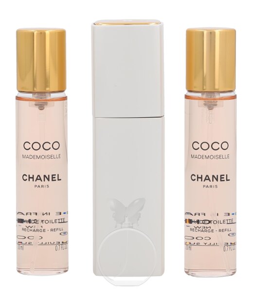 Chanel Coco Mademoiselle Eau de Toilette Twist and Spray 3 x 20 ml mit Zerstäuber