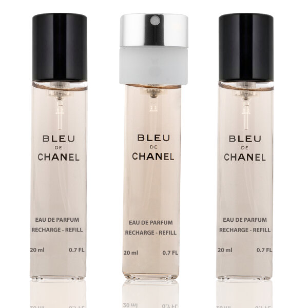 Chanel Bleu de Chanel Eau de Parfum Twist and Spray 3 x 20 ml ohne Zerstäuber