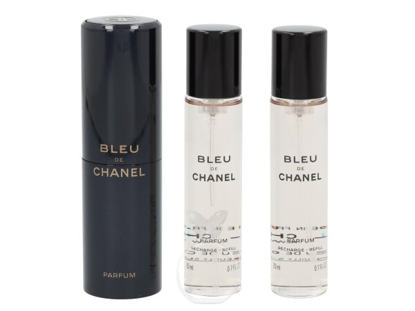 Chanel Bleu de Chanel Parfum Twist and Spray 3 x 20 ml mit Zerstäuber