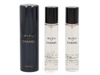 Chanel Bleu de Chanel Parfum Twist and Spray 3 x 20 ml...
